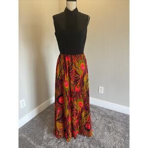 Vintage 60’s-70’s Handmade Sleeveless Maxi Dress Timeless Dress Medium Large